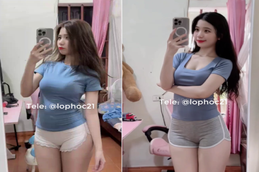 Em gái quê xinh xắn tham gia hoạt động làng