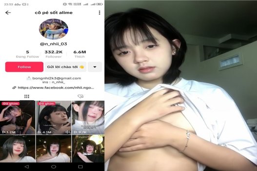 Ngọc Nhi nữ tiktoker xinh dâm lộ clip sex